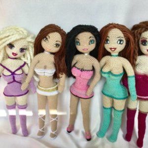 Crochet Doll Pattern. Kim Doll. PDF instant download